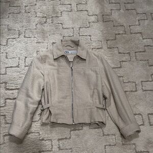Zara Tan Utility Jacket